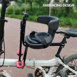 Guardrail de segurança ajustável para bicicleta criança, assento dianteiro do bebê, sela infantil, pedais, encosto para bicicleta, bicicleta elétrica - Image 3