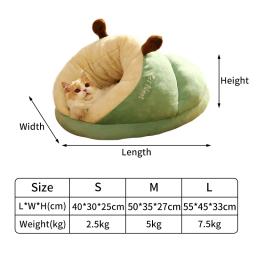 Inverno quente canil com cama em forma de chinelos, ninho de gato pequeno, saco de dormir profundo, caverna do cachorro, Pet Shop - Image 6