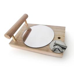 Papagaio espelho brinquedos para gaiola pendurado pássaro acessórios de madeira poleiro suporte de madeira natural balanço papagaio animais estimação itens para araras canários - Image 3