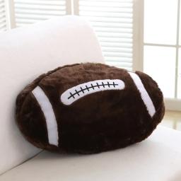 Almofada macia travesseiros esportivos de pelúcia para sala de estar, futebol e basquete em forma de assento, almofada traseira para decoração, Ins - Image 5