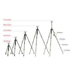 Tripé de alumínio para caça, suporte para tiro em forma de v, jugo 360, giratório, telescópico, tripé para câmera - Image 6