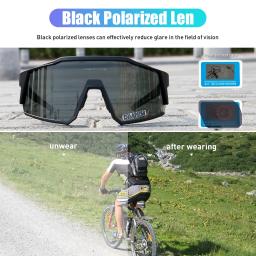 Kapvoe Ciclismo Óculos Polarizados MTB Road Bike Óculos UV400 Óculos De Proteção Ultra Light Sport Eyewear Equipment - Image 5