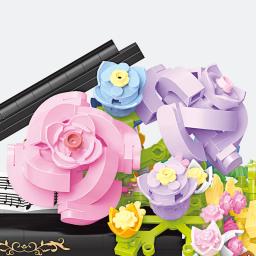 Mini Piano com Luz, Violino, Instrumento Musical, Flor, Decoração de Casa, Presente de Natal, Brinquedos para Crianças e Adultos - Image 5