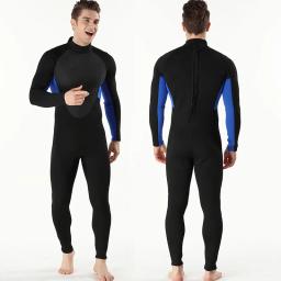 Fato de mergulho em neoprene masculino, fato 3mm, natação, surf, mergulho, caiaque, roupas esportivas, roupa molhada, 1 peça, novo - Image 5