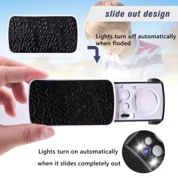 Lupa de jóias com luz UV LED, lupa de bolso deslizante, lente óptica para moedas e selos de diamantes, 30X, 60X, 90X - Image 5
