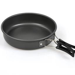 Frigideira antiaderente dobrável ao ar livre, Panela de acampamento plana, 18 20 22cm - Image 1