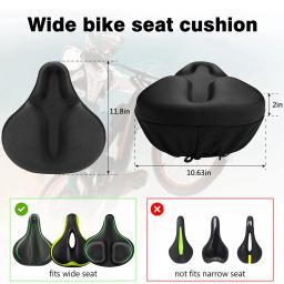 Bicicleta assento almofada capa para bicicleta ergométrica, bicicleta tampa de assento para peloton, cruzador, assentos de bicicleta estacionários - Image 4