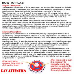 Espanhol basta jogo rápido-paced família reunião carta brinquedos para adultos crianças letras aprendizagem lengua espanhol juegos de mesas - Image 2