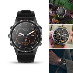 Sport Watch com monitor de freqüência cardíaca para adultos, relógio de pulso com contador de passos, assistente de voz, bússola, fitness tracker, GT45 - Image 1
