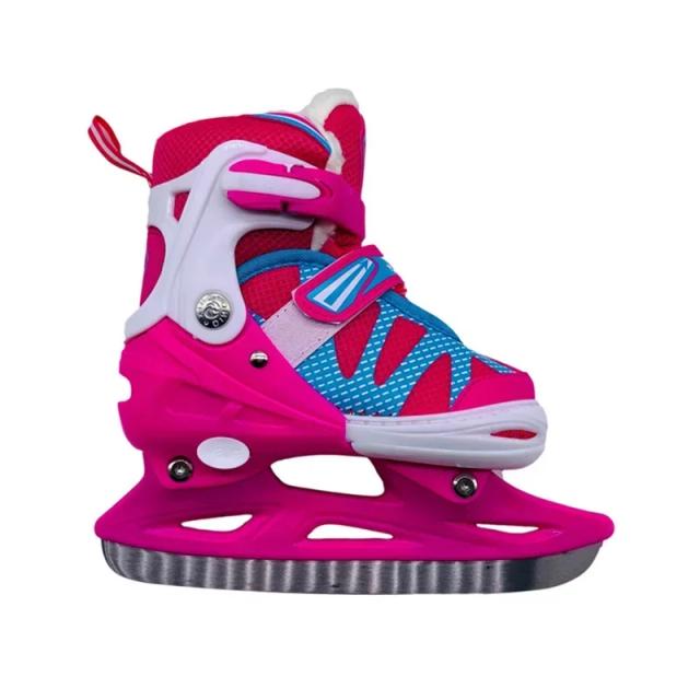 Suporte de Aço para Patins de Hóquei no Gelo: Sapatos para Iniciantes Adultos e Crianças com Faca de Hóquei Real
