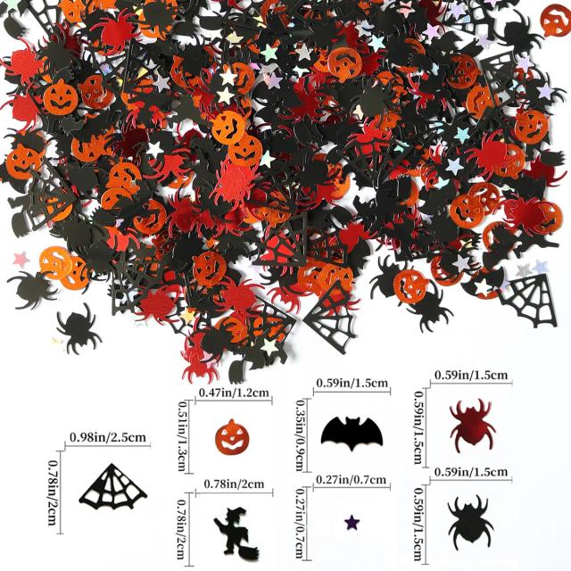 Festa de Halloween: Decoração com Confete, Glitter e Abóboras Para uma Noite Inesquecível