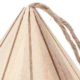 Natural Round Shaped Wooden Bird House, DIY Ninho Suspenso para Jardim ao Ar Livre - Image 4