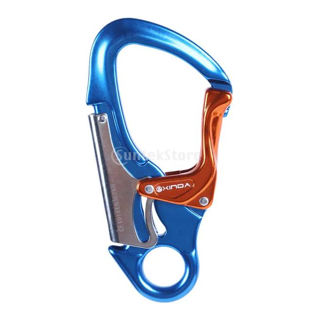 Mosquetão Carabi Carabiner 30KN com D-Ring - Acessórios para Escalada, Pesca, Caminhadas e Montanhismo Seguro ao Ar Livre