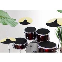 10Pcs Tambor Mudo Pads Kit Baixo Snare Drum Sound Off Silencer EVA Quiet Practice Pad Set Percussão Acessórios - Image 2