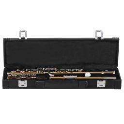 Cupronickel banhado a prata flauta de concerto, C instrumento de flauta, transversal com caixa E chave, luvas, pano de limpeza, 16 furos fechados - Image 3