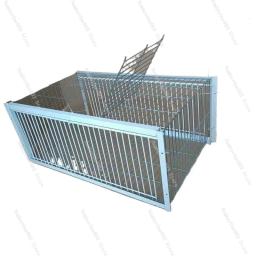 Mid Dobrável Galvanizado Pombo Pássaro Armadilha Gaiola, Pombo Feral, Maneira Humana com A Entrada Só de Ida Armadilha, Pombos Pombas em Gaiolas - Image 2