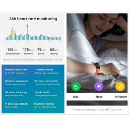 Saúde e Fitness Pulseira, Banda Popular 5, 50 m, Resistência À Água, Acompanhamento Natação, Produtos Eletrônicos Populares, Preto - Image 5