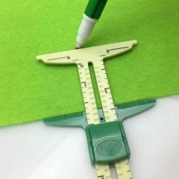 Régua de costura 5 em 1, medidor de medição, retalhos, acolchoamento, alfaiate, régua de desenho multifuncional, régua de costura em pvc - Image 2