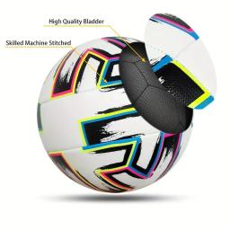 Bola de futebol PU clássica com bomba, futebol padrão para adultos, competição, esportes, GA, tamanho oficial 5, n ° 5, 1pc - Image 3