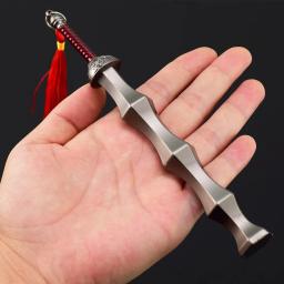 Arma de metal para meninos, Katana Periférica, Modelo de Arma, Legend Game, Mir2, Brinquedos de Arma, Mir2, 18cm - Image 6