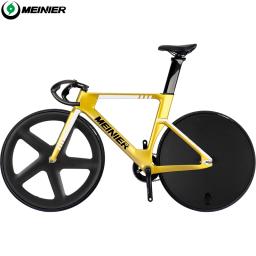 Bicicleta de pista de carbono fixie bicicleta de engrenagem fixa bicicletas completas bicicleta de velocidade única 5 raios e rodas fechadas - Image 1
