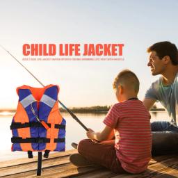 Casaco salva-vidas infantil com apito, esportes aquáticos, natação, pesca - Image 5