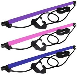 Portátil Pilates Bar Kit, Resistência Band, Yoga Stick, Exercício, Pé Loop para Yoga, Stretch Sculpt, Torcendo Sit-Up - Image 4