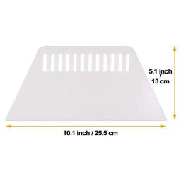 Raspador De Plástico Trapezoidal, Putty Board Rasping Tool, Raspador Fino, Decoração Do Painel De Parede, Ferramentas De Construção, Ferramentas Manuais, 3Pcs - Image 2