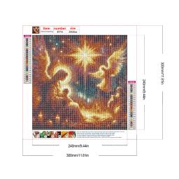 Completa Rodada Broca Pintura Diamante, Jesus e Virgem Kit, Decoração de Casa, Artesanato, Mosaico, DIY, 5D, 30x30cm - Image 6