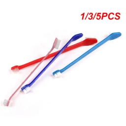 Escova de dentes de duas cabeçadas para animais de estimação, ferramenta de limpeza multi-ângulo para gato, massagem para cão, 1 pc, 3 pcs, 5pcs - Image 1