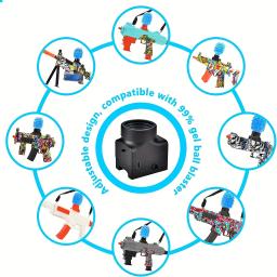 Ativador de blaster de bola de gel, acessórios de pistola de gel com 2 pacotes que brilham no escuro, munição de arma splat, compatível com blaster de gel - Image 4