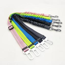 Cinto de segurança ajustável para cães e gatos, cinto de segurança do veículo, Pet Supplies, arnês, alavanca segura, colar de tração, cachorro - Image 5