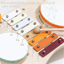 Montessori percussão brinquedos para crianças, instrumento musical, educação pré-escolar, aprendizagem precoce, brinquedo para meninos e meninas - Image 2