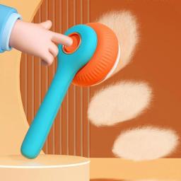 Escova para remoção de pelos de animais de estimação, pente autolimpante para remoção de pelos de gatos e cachorros - Image 4