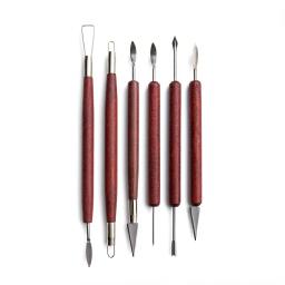 Cerâmica Clay Sculpting Tools Kit Argilas de cera de cerâmica Ferramentas de escultura para artesanato, conjunto de ferramentas de modelagem 12 pcs - Image 5