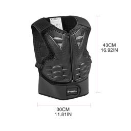 Crianças armadura corpo peito coluna para proteção esportes skate esqui colete protetor um transporte da gota - Image 6