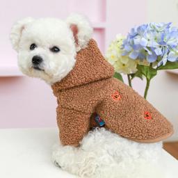 Casaco com capuz de inverno para animais de estimação, roupas para cães e gatos, jaqueta de cachorro, chihuahua, yorkie, pug - Image 5