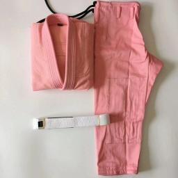 Quimono de luta MMA infantil, Jiu Jitsu Gi, roupas de artes marciais, uniformes rosa - Image 3