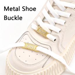 Cadarços Tag Metal para Crianças e Adultos, Sapatilhas Diamond Buckle, Acessórios para Calçados Casuais, Decorações Fashion Laces, AF1, AJ1, 2 peças - Image 4