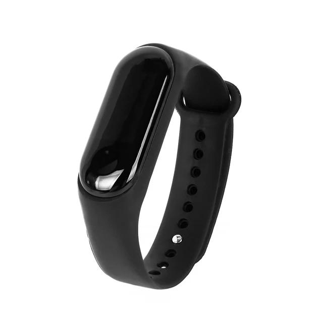 Pulseira Esportiva Inteligente LED M3: Relógio de Silicone Impermeável com Tela Colorida, Monitoramento de Freqüência Cardíaca e Funções para Corrida e Natação