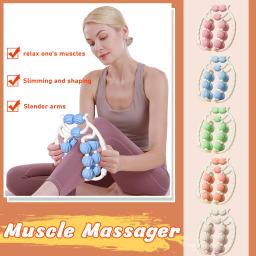 Rolo massageador redondo para cintura, músculos abdominais, anel de perna, clipe de fogão para limpar o meridiano, ferramentas portáteis de massagem de celulite - Image 2