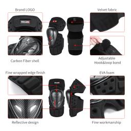 WOSAWE-Esportes Ao Ar Livre Joelho Protetor Pads, Patinação, Equitação, Motocross, Snowboard, Caneleira, Suporte Brace - Image 2