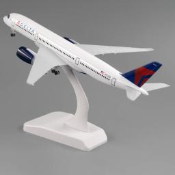 Delta Airlines Airbus A350 Avião com Trem de Pouso Aeronave de 18cm, Brinquedos de Avião para Crianças, Coleção para Crianças, Decoração de Mesa - Image 5