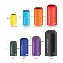 Saco seco impermeável para deriva, roupas de natação, saco de armazenamento, rafting e caiaque, saco esportivo, ultraleve, 3 L, 5L, 8 L, 12 L, 15 L, 25 L, 35 L, 75L - Image 5