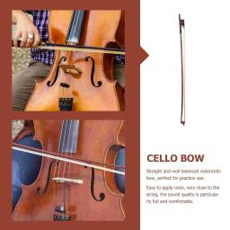 Instrumentos Musicais de Cordas, Violoncelo, Cavalinha, Cabelo, Arco 4/Full Size, Acessórios Violoncelo, Estudante - Image 4