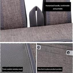 Suprimentos para animais de estimação gato transparente saco de viagem caminhadas ao ar livre portátil mochila pode expandir grande capacidade saco de lona para animais de estimação - Image 6