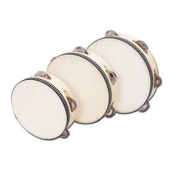 Jingles Wooden Frame Instrumentos Musicais para Crianças, Tamborim, Beat Percussão, Bateria de Mão, Brinquedos Educativos, 4 ", 6", 8 ", 10" - Image 3
