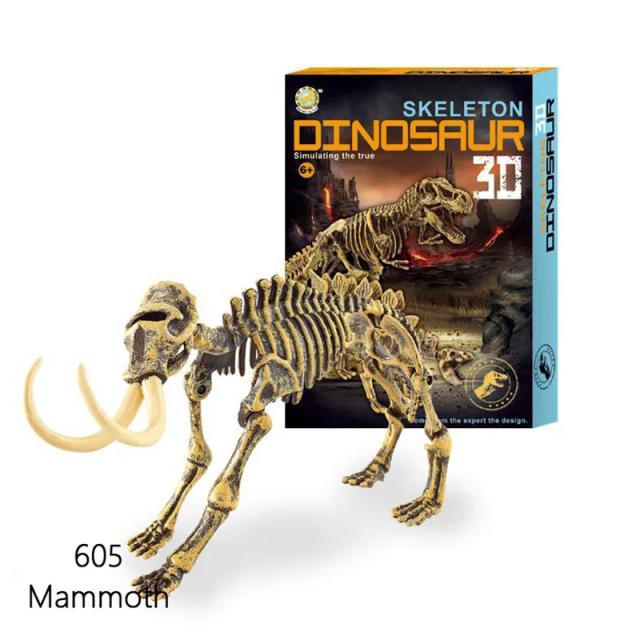 Construção de Modelos de Esqueletos de Dinossauros: Triceratops, Tyrannosaurus Rex e Mammuthus como Decoração Artesanal