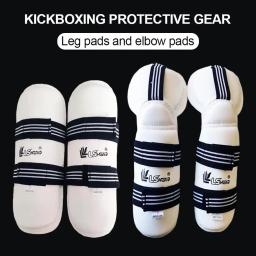 Equipamento de proteção de taekwondo para adultos e crianças, conjunto completo de proteção de braços e pernas, caneleira de karatê - Image 1