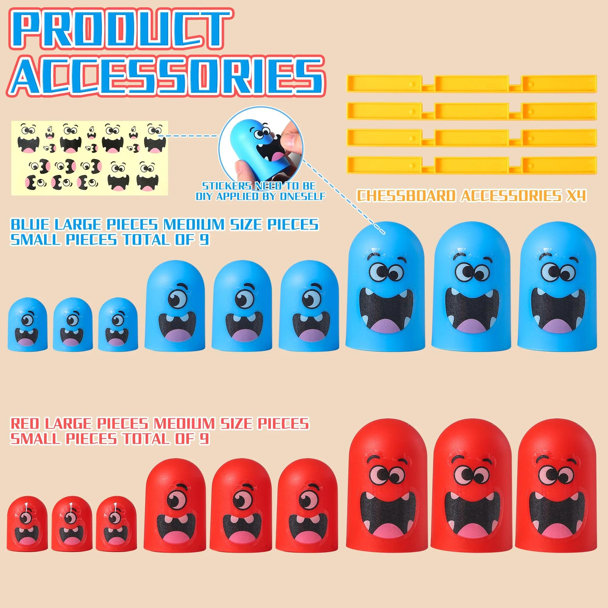 Jogo AIUAZA divertido e educacional de PVC Tic-Tac-Toe: reforço de habilidade cognitiva e envolvente, presente de jogo de tabuleiro familiar perfeito para crianças de 3 a 8 anos - Image 1